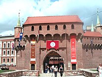 Kraków Barbican entrance.