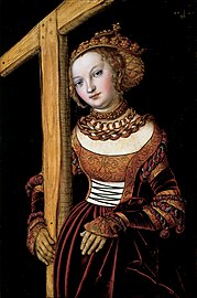 Lucas Cranach der Ältere: St. Helena mit dem Kreuze, 1525