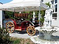 Pre-war fire car outside of the museum