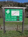 Infotafel beim Bahnhof Waltensburg