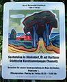 Das Bild „Seehofallee in Sierksdorf“ von Karl Schmidt-Rottluff auf der Informationstafel an der Schmidt-Rottluff-Allee