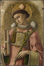 "Saint Stephan" painting by Carlo Crivelli, 1476.
