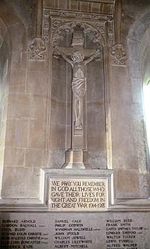 War Memorial in All Saints' Church, Steep