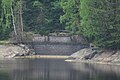 Tunnelportal Schönheider Tunnel, Portal unter Wasser der Talsperre Eibenstock (2018)