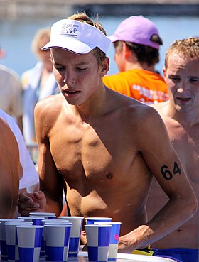 Wjatscheslaw Pimenow beim Triathlon in Dünkirchen (2010)