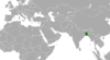 Location map for Bangladesh and Cyprus.