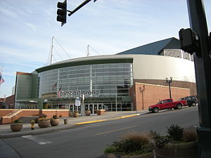 Die Angel of the Winds Arena mit altem Sponsornamen im Februar 2009