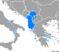 Albanian Language distribution
