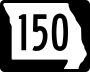 Route 150 marker