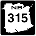 Route 315 marker