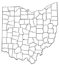 Location of Orient, Ohio