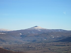 Der Berg Vihorlat im Winter