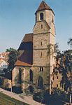 Turm und Chor nach dem Abbruch von „Roßstall“ und „Heuhaus“ (1967)