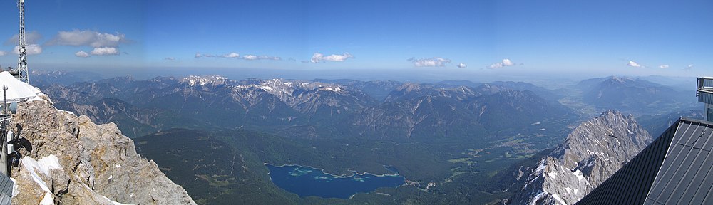 Panorama z Zugspitze