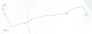 Map of Airport link line in Shanghai