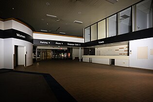 Interior of the abandoned station