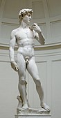 Michaelangelos seit 1873 in der Galleria dell’Accademia aufgestellte David-Skulptur