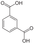 Strukturformel von Isophthalsäure