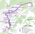 Luxembourg tram network English map.