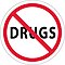 No drugs.sign