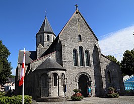 Vooraanzicht van de Sint-Antonius Abtkerk