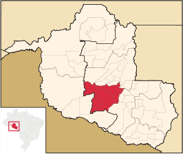 Ligging van de Braziliaanse microregio Alvorada d'Oeste in Rondônia