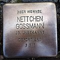 Stolperstein für Nettchen Gossmann