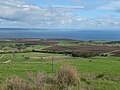 Farmland at Cape Jarvis with Kangaroo Island in the background