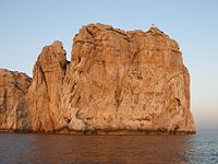 Capo Caccia vista da Ovest luce del tramonto