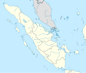 Map of Sumatra, with preserve in the southwest