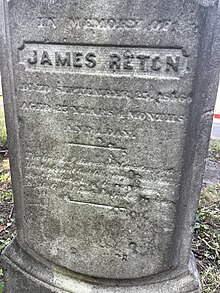 James Reton, Reton Historical Cemetery Fort Lee NJ 2024