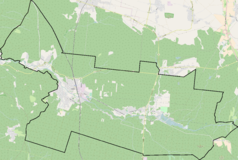 Mapa konturowa Kalet, po lewej nieco na dole znajduje się punkt z opisem „Jędrysek”