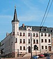 Rathaus, liegt zwischen Altmarkt, Torstraße und Neumarkt, mit Resten der Heiste an Torstraße und Altmarkt