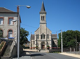 The church of Saint-Albert, in Lunery