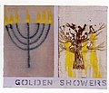 Golden Showers (diptych), 1993 Mixed media on canvas Israel Museum, Jerusalem