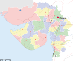 Modasa,Gujarat lokalizasyonu