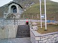 Die Grenze bei der Bergstation der Ferrovia Monte Generoso