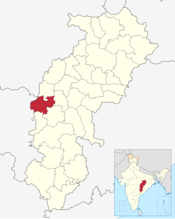 Location in Chhattisgarh