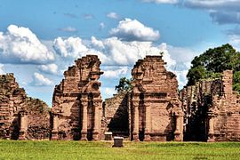 Ruinen der Jesuitenreduktion von San Ignacio Miní, Misiones, Argentinien