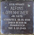 Stolperstein für Alfons Oppenheimer, Kusel