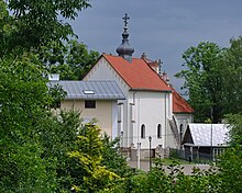 View of the church from the southwest