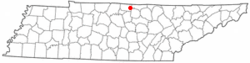 Location of RedBoilingSprings, TN