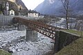 Vislettobrücke der ehemaligen Bahnlinie vor der Sanierung