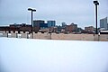 Wichita - şehir merkezi kar altında