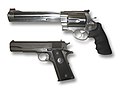 S&W500 im Vergleich zum Colt M1911