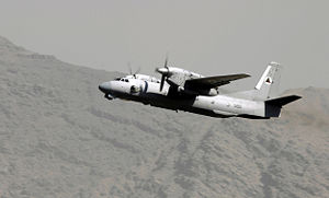 Afganistan Hava Kuvvetleri'ne ait bir An-32 kargo uçağı