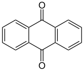 Structuurformule van antrachinon