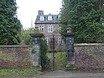 Antrobus Hall, garden wall and gatepiers