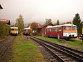 Historische Fahrzeuge im Bahnhof Obing (2012)