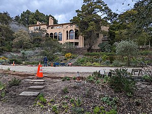 Western facade of Blake House, from the Lower Lawn